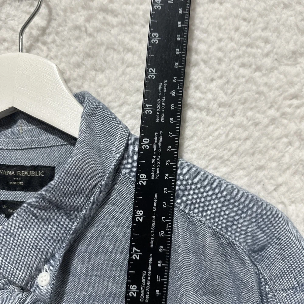 Banana Republic Untucked Fit Men's Size XL Long Sleeve Button-Down Chest Pocket‎